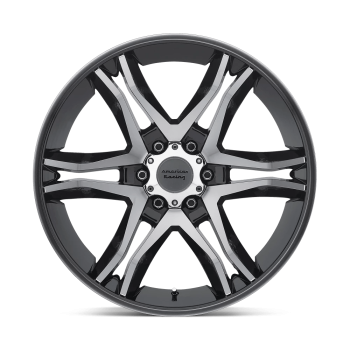 AR89378068325 American Racing (AR893 17X8 6X5.5 G-BLK MACH 25MM)