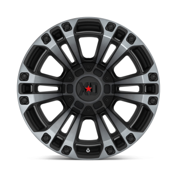 XD85129067400 XD Wheels (Cerchio XD Monster 3 Nero satinato/grigio 20X9 0 Offset)