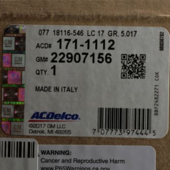 22907156 GM (Front Brake Pad Kit)