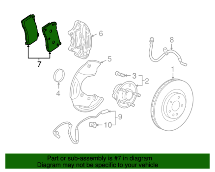 22907156 GM (Front Brake Pad Kit)