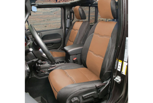 577125 Smittybilt (GEN2 Neoprene Front and Rear Seat Cover Kit (Black/Tan))