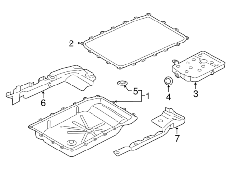 HL3Z7A191B Ford (Automatic Transmission Oil Pan Gasket)