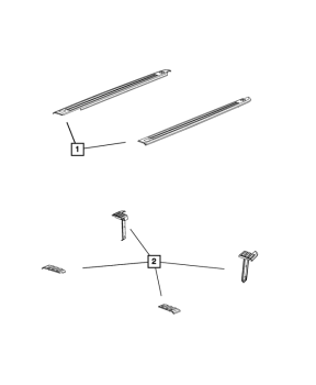 68292865AC Mopar (Cap molding left)