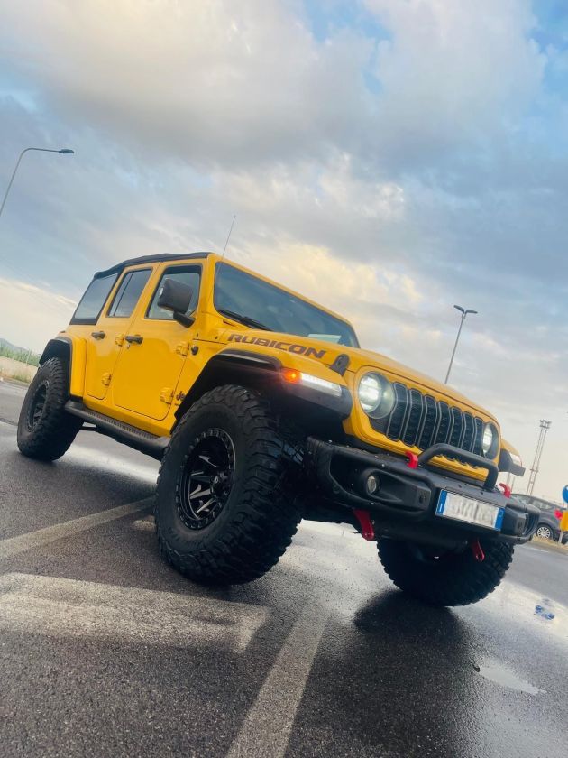Jeep Wrangler Rubicon 2.2 Diesel 2022 Yellow - Ekstremt offroad-oppsett med offroad-tilbehør og drivstoffdekkede felger