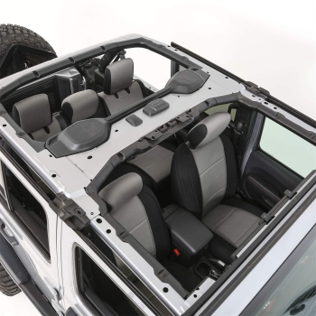 472122 Smittybilt (Neoprene Front and Rear Seat Cover Kit (Black/Gray))