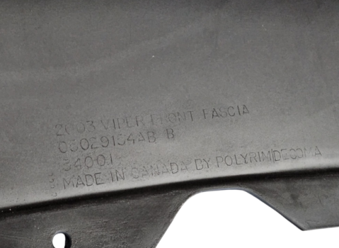 5170037AA Mopar (Dodge Viper Front Bumper 2003-2010)