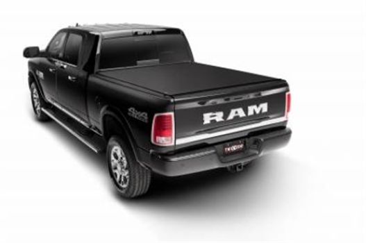 1445901 Truxedo (TONNEAU COVER; PRO X15; SOFT ROLL-UP HOOK AND LOOP; LOCKABLE USING TAILGATE HANDLE LOCK; BLACK MATTE; WOVEN FABRIC)