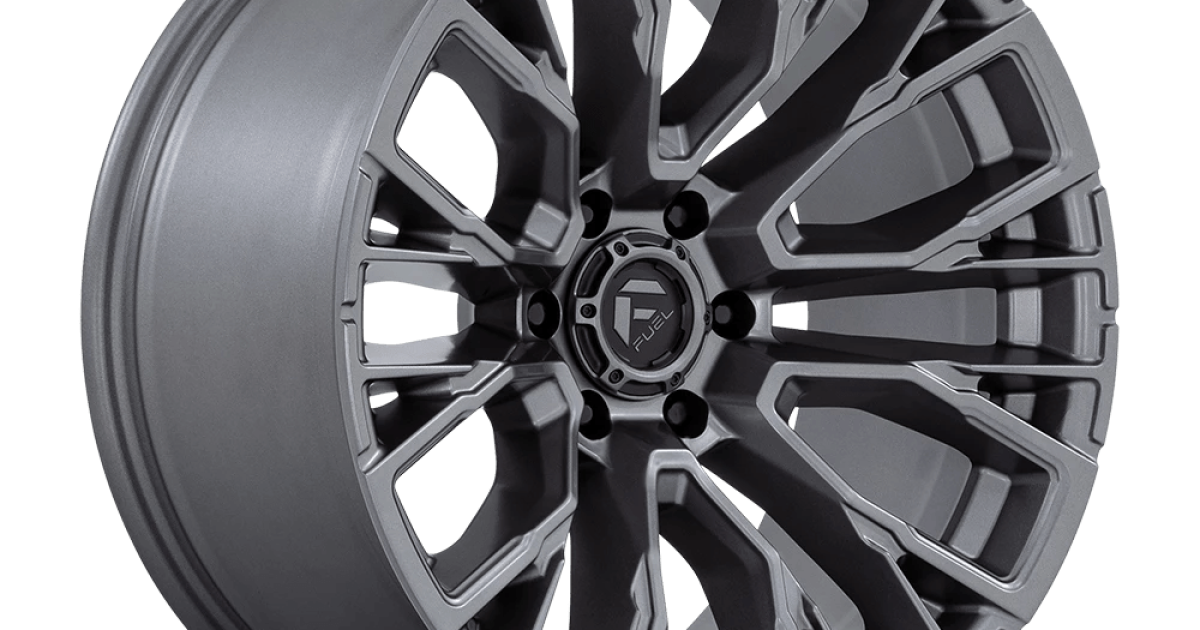 Rim Fuel Rebar Gunmetal Gray Matte 20x10 -18 Offset D84820008447