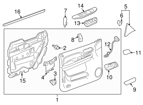 22874309 GM (COVER-FRT S/D T/PNL)