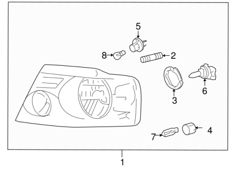 7L3Z13008CA Ford (HEADLAMP ASY)