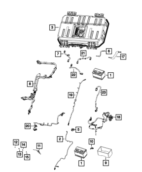 BLH7F001AA Mopar (BATTERY, STORAGE)