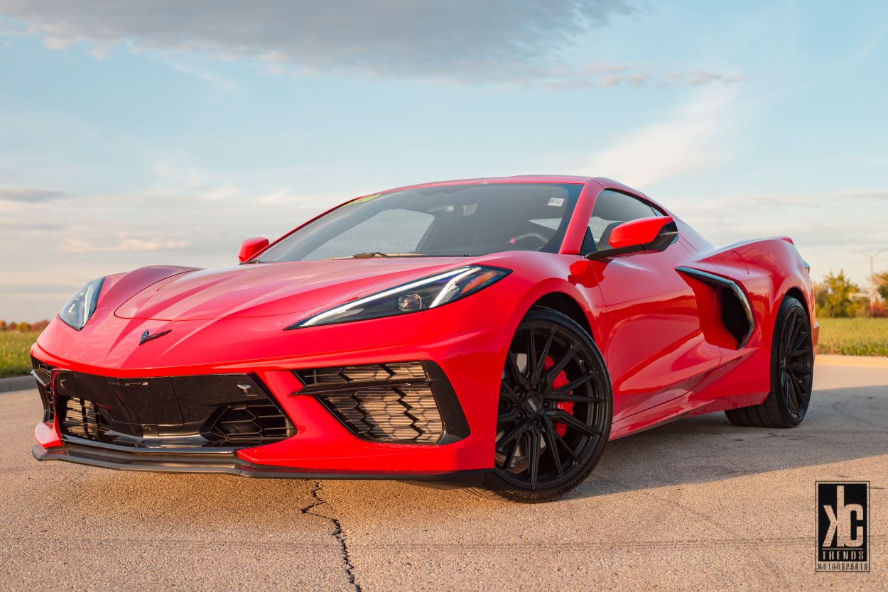 Chevrolet Corvette C8 Vossen HF-4T hjul 20x9 foran 21x12 bak