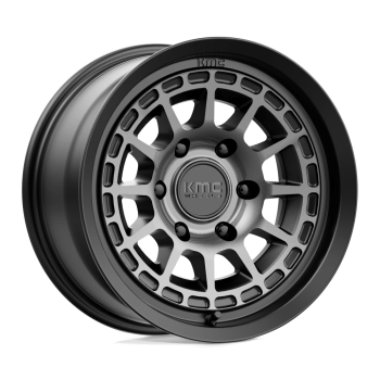 KM71978550400 KMC Wheels (Cerchio KMC Canyon Nero satinato e grigio 17X8.5 00 Offset)