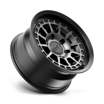 KM71978550400 KMC Wheels (Cerchio KMC Canyon Nero satinato e grigio 17X8.5 00 Offset)