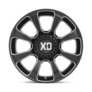 XD85429067318 XD Wheels (Cerchio XD Reactor Nero lucido lavoratoa 20X9 18 Offset)