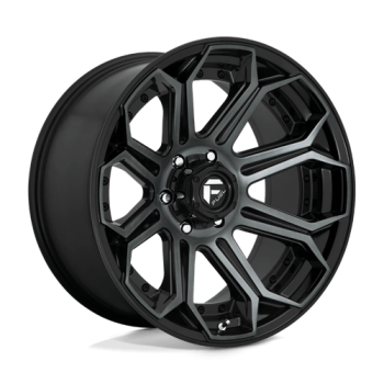 D70422008447 Fuel (Wheel Fuel D704 Siege 22X10 6X139.7 -18 mm Gloss Machined Double Dark Tint)