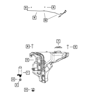 4805742AC Mopar (NOZZLE, WINDSHIELD WASHER)