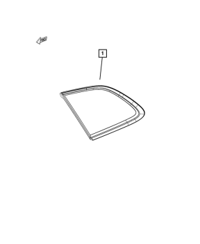 68224804AA Mopar (QUARTER WINDOW GLASS)