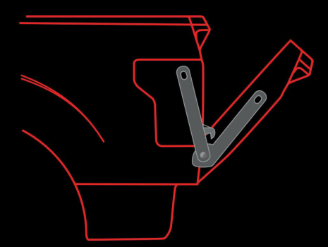490318 Castel Usa (TAILGATE POSITION ADJUSTER; GATE KING ®; ADJUSTS IN 8 DIFFERENT POSITIONS; BLACK; STAINLESS STEEL; SET OF 2; NO DRILLING REQUIR)