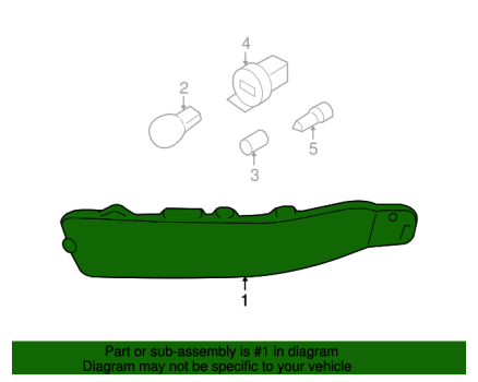 4R3Z13201AA Ford (Parking Light w/ out Bulb Driver side (Left))