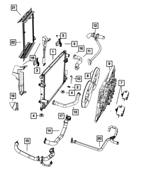 5137692AA Mopar (RADIATOR)