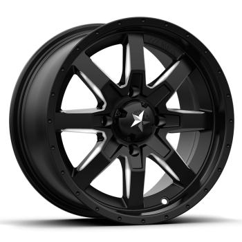 M25-04756M MSA Offroad Wheels (MA25 14X7 4X156 MILL FL-BLK 10MM)