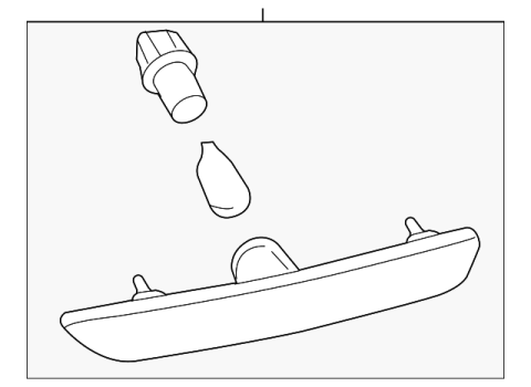 AR3Z15A201B Ford (SIDE MARKER LIGHT ASSEMBLY - LEFT)