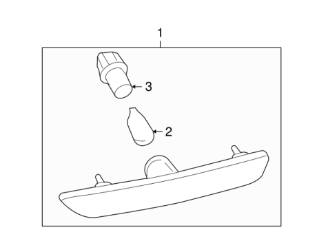 AR3Z15A201B Ford (SIDE MARKER LIGHT ASSEMBLY - LEFT)