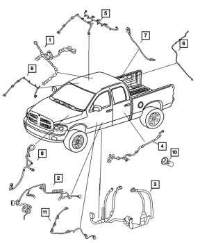 56051691AC Mopar (WIRING, FRONT DOOR)