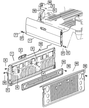 55275952AD Mopar (LATCH, TAILGATE)
