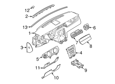 BR3Z6304320BA Ford (CRUSCOTTO)