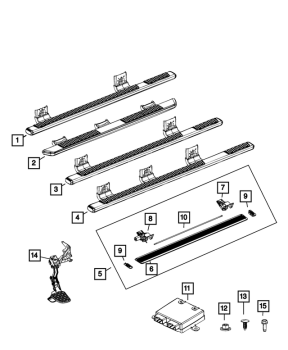 82215289AH Mopar (Bedstep Retractable Bumper Step - Rear Left)