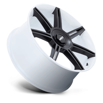 R908221263+60 Rotiform (R908 22X12 5X130 WHT M-BLK-SPK 60MM)