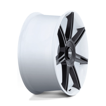 R908221263+60 Rotiform (R908 22X12 5X130 WHT M-BLK-SPK 60MM)