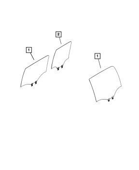 68340078AC Mopar (Rear Door Glass - Right (Passenger Side))