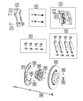 68456066AB Mopar (BRAKE PAD)