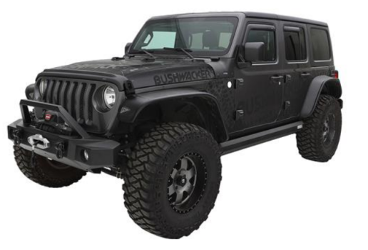 10923-07 Bushwacker (FENDER FLARES JEEP FLAT STYLE 4 PC)