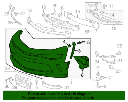 84341870 GM (Front Bumper Cover SS)