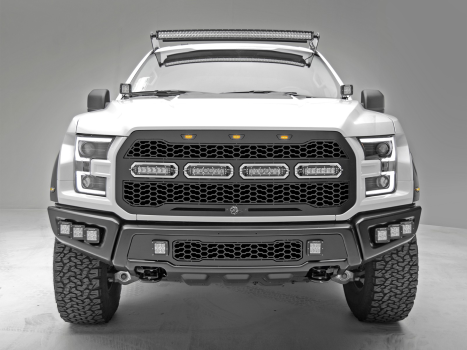 79-21001L aFe Power (Scorpion Complete Replacement Grille Tread Design Black w/ LED Lights)