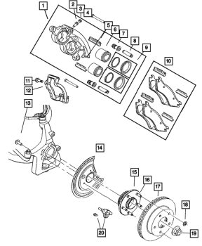 5066700AB Mopar (BOOT & SEAL BRAKE CALIPER)