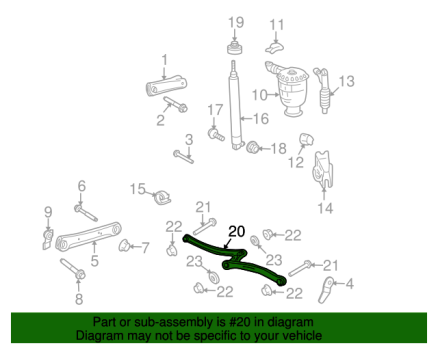 8W1Z4264B Ford (BAR   REAR AXLE)