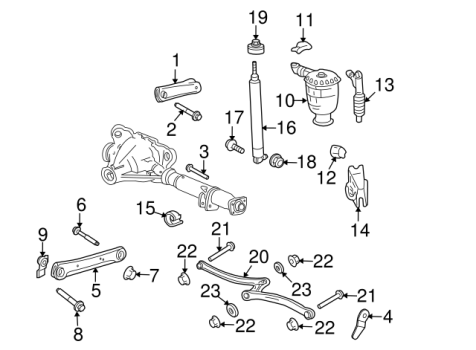 8W1Z4264B Ford (BAR   REAR AXLE)