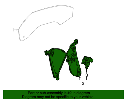 84204692 GM (Window Regulator - Driver Side (Left))