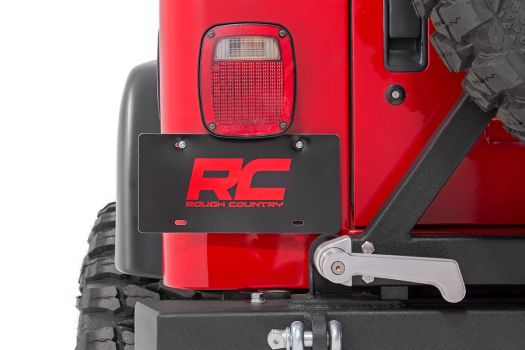 10510 Rough Country (Jeep License Plate Adapter (97-06 Wrangler TJ))