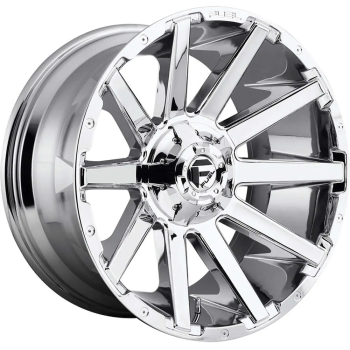 MHTD61422209846 Fuel (FUEL OFFROAD CONTRA D614 WHEEL, 22X12 WITH 6 ON 135 / 6 ON 5.5 BOLT PATTERN - CHROME - D61422209846)