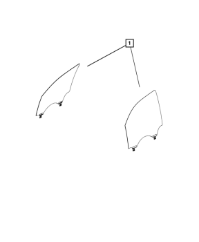 68276778AB Mopar (Front Door Glass - Right)