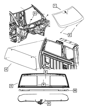68100277AD Mopar (WINDSHIELD)