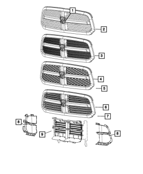 68302660AB Mopar (GRILLE ACTIVE SHUTTER)