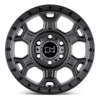 1680MHL456130G84 Black Rhino (BR MIDHILL 16X8 6X130 +45 84 M-GM BLK HW)