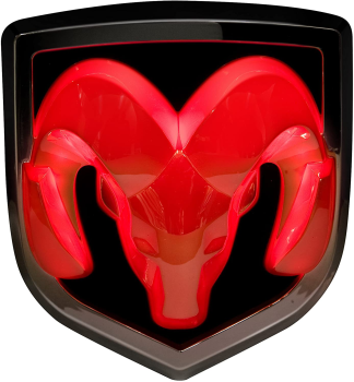 WM086066 Wmax (Hitch Receiver Plug RAM Logo Black/Chrome w/ illuminated Logo)